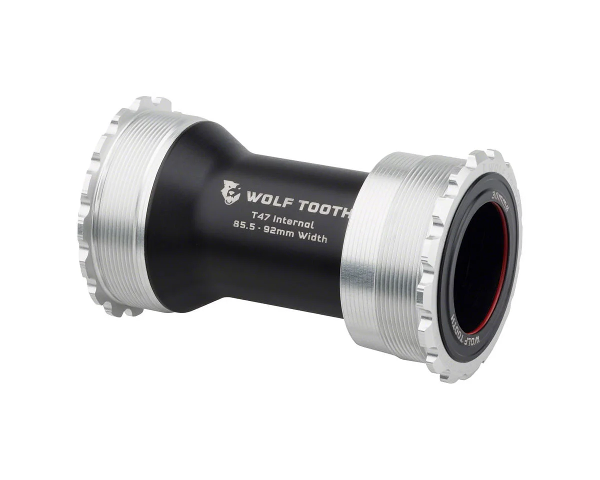 Wolf Tooth Components T47 Internal Bottom Bracket (Raw Silver) (30mm) (85.5/92mm)